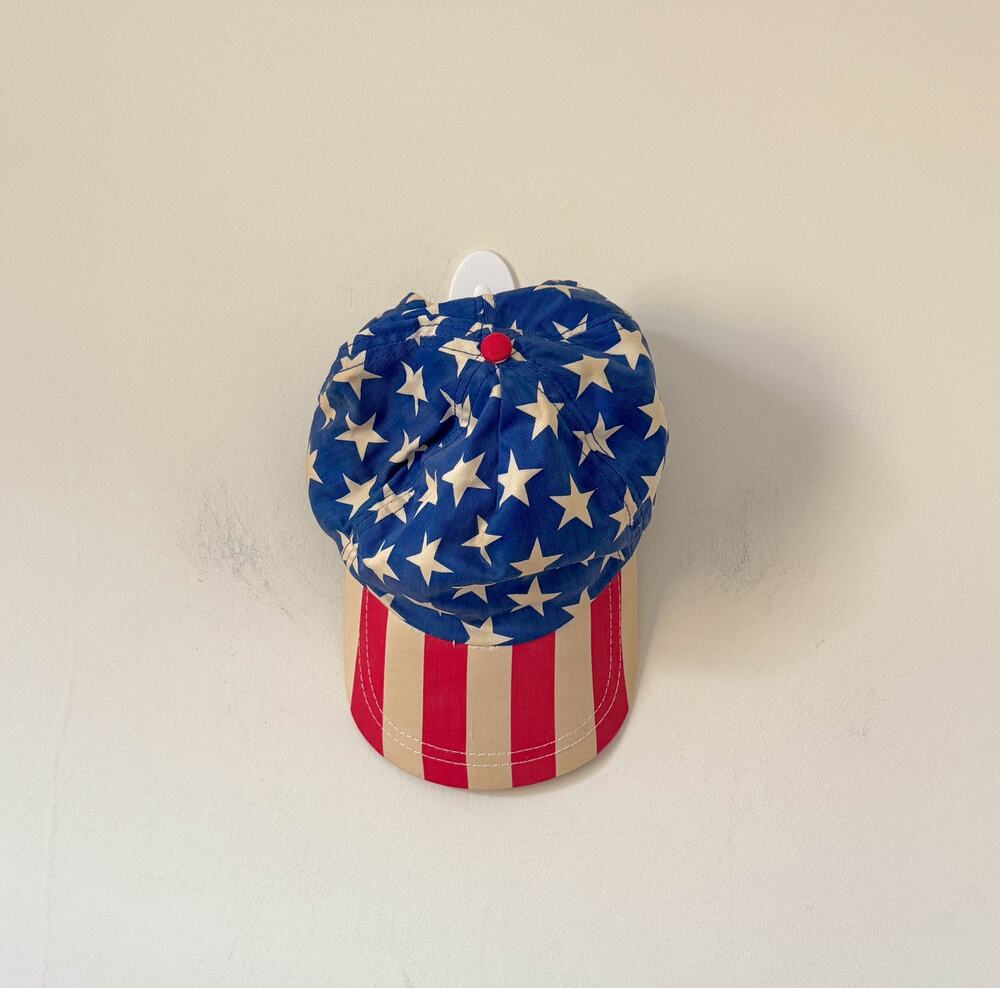 Avon Vintage 1994 American Flag USA Hat Red White Blue One Size